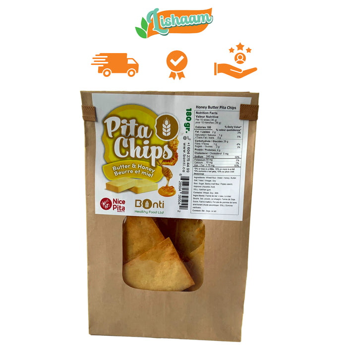 Bonti Honey Butter and Honey Pita Chips