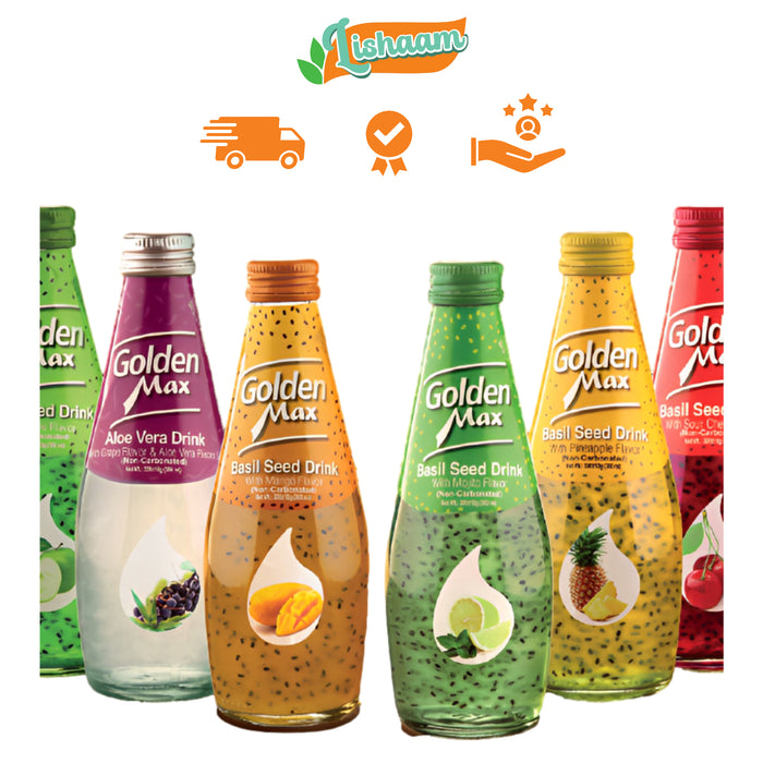 Golden Max Basil Seeds Juice 12 Pack